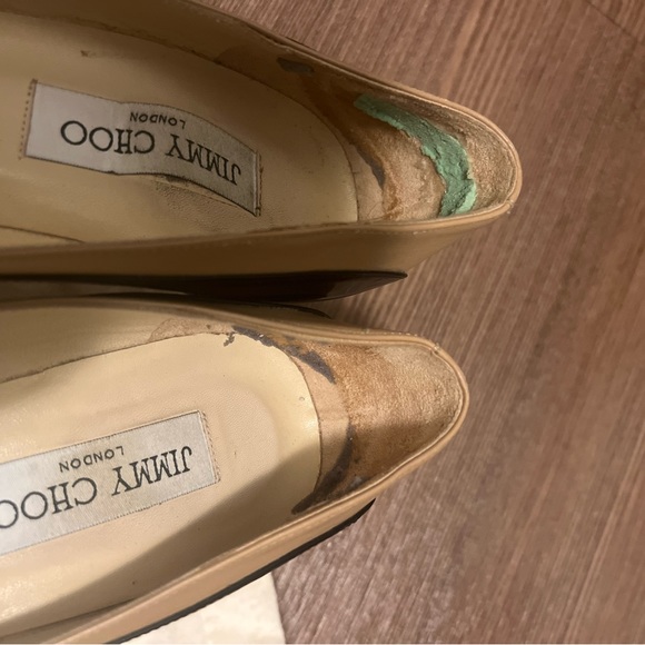 Jimmy Choo sepia two-tone leather pumps size 38 - Picture 6 of 10